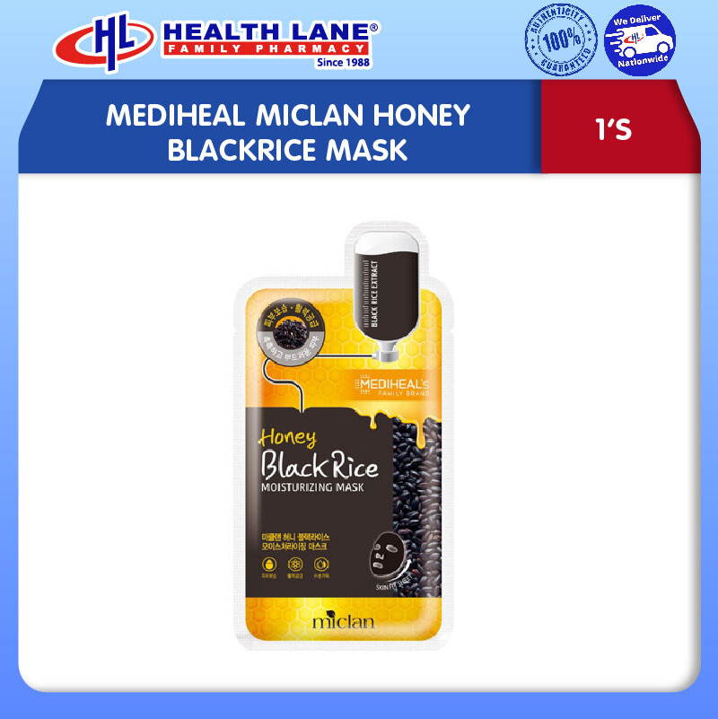 MEDIHEAL MICLAN HONEY BLACKRICE MASK (1'S)